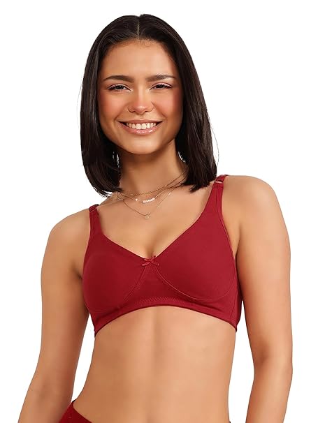Women’s Wire-Free Cotton Full-Coverage Bra – Clovia Non-Padded Everyday Wear